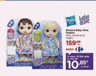 Boneca baby alive hasbro