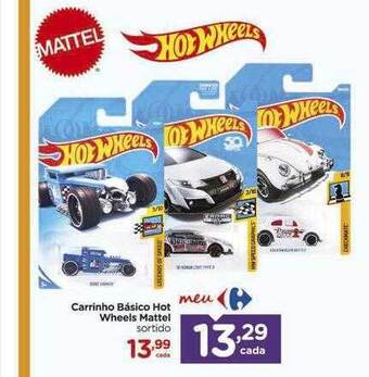 Carrefour Carrinho básico hot wheels mattel oferta