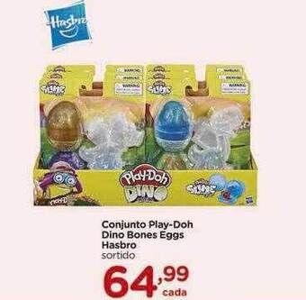 Conjunto play-doh dino bones eggs hasbro