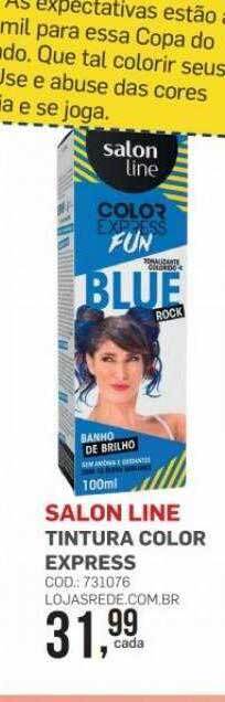 Lojas Rede Salon line tintura color express oferta