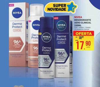 Lojas Rede Nivea desodorante aero clinical oferta