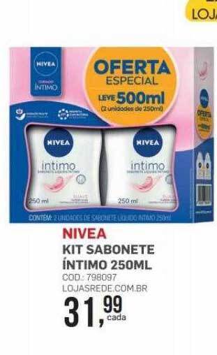 Lojas Rede Nivea kit sabonete íntimo oferta