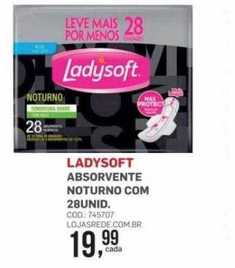Ladysoft absorvente noturno