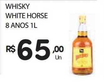 Supermercado Vitorino Whisky white horse 8 anos oferta