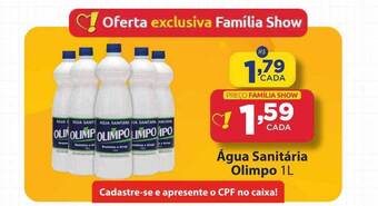 Super Show Água sanitária olimpo oferta