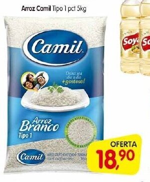 Cercadão Arroz Camil Tipo 1 Pct 5kg oferta
