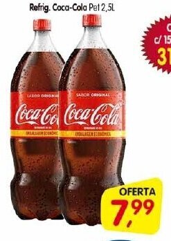 Cercadão Refrig. Coca Cola pet 2.5L oferta