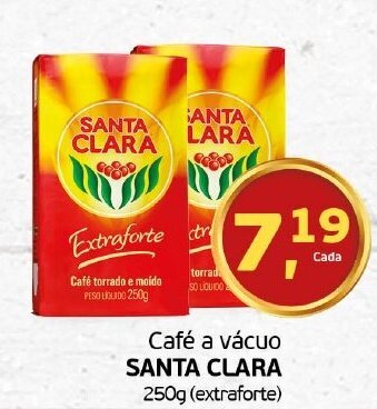 Cometa Supermercados Cafe a vacuo Santa Clara 250g oferta