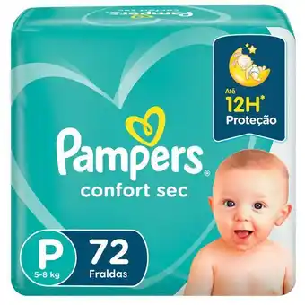 Carrefour Fralda pampers p confort sec 72 unidades oferta