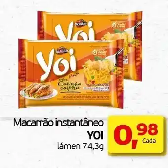 Cometa Supermercados Macarrao Instantaneo Yoi 74.3g oferta