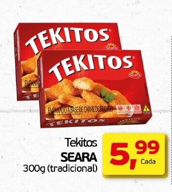 Cometa Supermercados Tekitos Seara 300g oferta