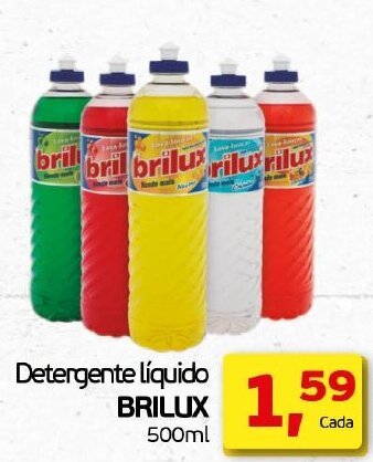 Cometa Supermercados Detergente Liquido Brilux 500ml oferta