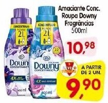 Cercadão Amaciante Conc. Roupa Downy Frag. 500ml oferta