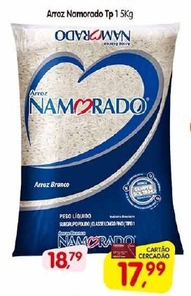Cercadão Arroz Namorado tp1 5kg oferta