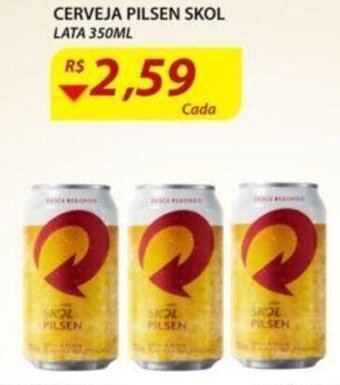 Assaí Atacadista Cerveja Pilsen Skol Lata 350ml oferta