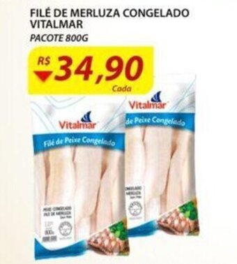 Assaí Atacadista File de Merluza congelado Vitalmar 800g oferta