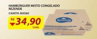 Assaí Atacadista Hamburguer misto congelado Rezende 36x56g oferta