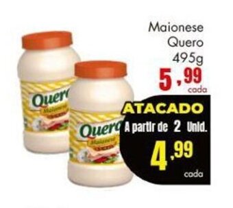 Barbosa Supermercados Maionese Quero 495g oferta