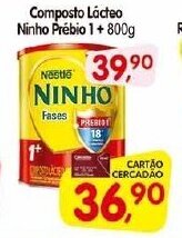 Cercadão Composto lacteo Ninho Prebio 1 + 800g oferta