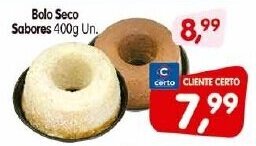 Cercadão Bolo Seco sabores 400g un. oferta