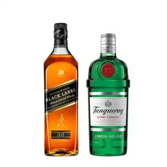 Pão de Açúcar Combo whisky jw black label 750ml + gin tanqueray london dry 750ml oferta