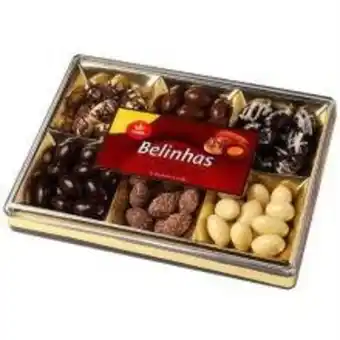 Angeloni Amêndoas vieira de castro belinhas cobertas com chocolate 400g oferta