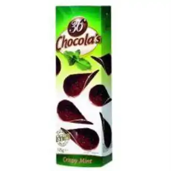 Angeloni Chocolate belga 36 chocola's menta 125g oferta