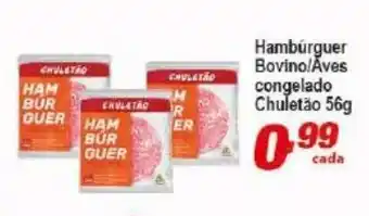 Ricoy Supermercados Hamburguer Bovino/ Aves cong. Chuletao 56g oferta