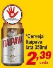 Ricoy Supermercados Cerveja Itaipava lata 350ml oferta