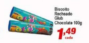 Biscoito Recheado Glub Chocolate 100g