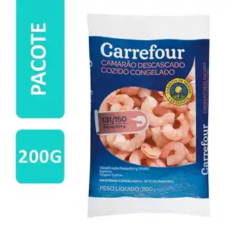 Carrefour Camarão cinza descascado sem cabeça congelado carrefour 200 g oferta