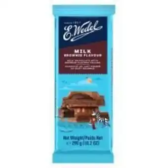 Angeloni Chocolate e.wedel ao leite com recheio de brownie 290g oferta