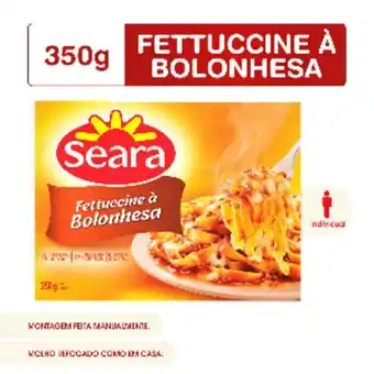 Big Box Menu gourmet seara fettuccine à bolonhesa 350g oferta