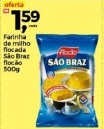 Frangolândia Farinha de Milho Flocada Sao Braz Flocao 500g oferta