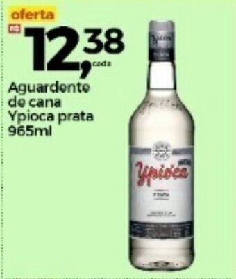 Frangolândia Aguardente de cana Ypioca prata 965ml oferta