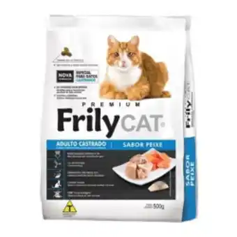 Asun Ração frily cat para gatos castrados peixe 500g oferta