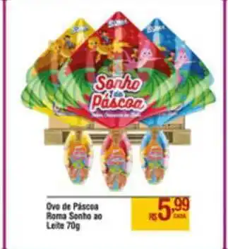 Max Atacadista Ovo De Páscoa Forma Sonho Ao Leite 70g oferta