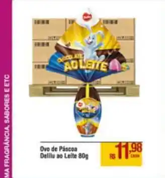 Max Atacadista Ovo De Páscoa Delilu Ao Leite 80g oferta