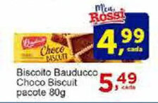 Rossi Supermercado Biscoito Bauducco choco Biscuit pacote 80g oferta
