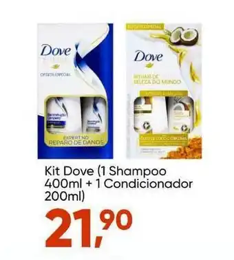 Imec Supermercados Kit Dove (1 Shampoo 400ml + 1 Condicionador 200ml) oferta