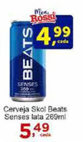 Rossi Supermercado Cerveja Skol Beats Senses lata 269ml oferta