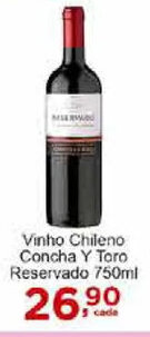 Vinho Chileno Concha Y Toro Reservado 750ml