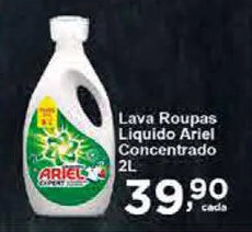 Lava roupas Liquido Ariel Concentrado 2L