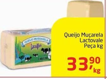 Queijo muçarela lactovale peça kg