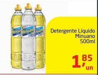 Tenda Atacado Detergente líquido minuano 500ml oferta
