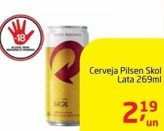 Tenda Atacado Cerveja pilsen skol lata 269ml oferta