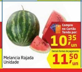 Melancia rajada unidade