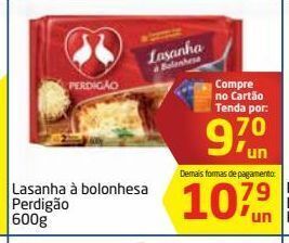 Tenda Atacado Lasanha à bolonhesa perdigão 600g oferta