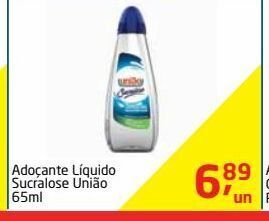Tenda Atacado Adoçante líquido sucralose união 65ml oferta