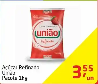 Tenda Atacado Açúcar refi nado união pacote 1kg oferta
